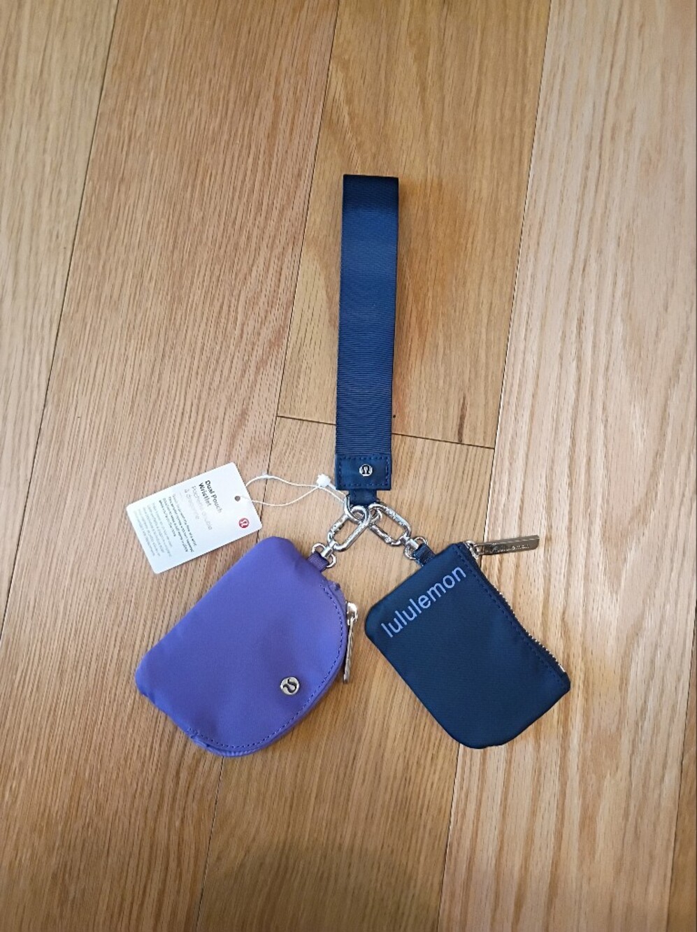 lululemon athletica Navy and Purple Key & Card Holder Strap